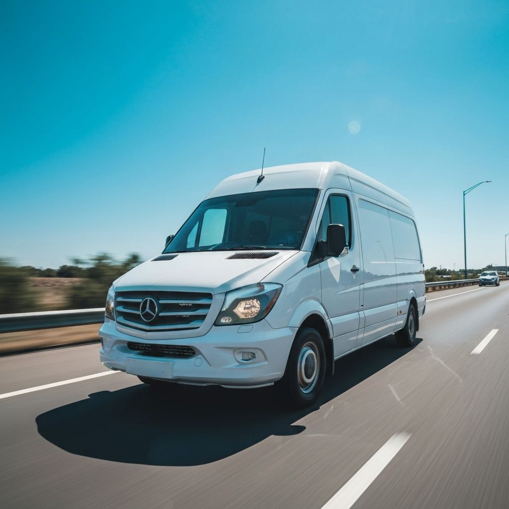 Elite Expedited Freight - White Sprinter Van